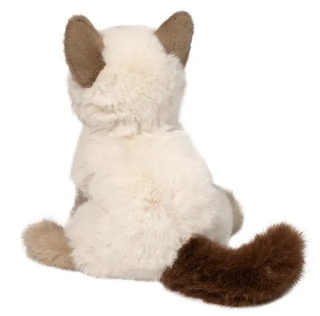 Alt view image 2 of 3 - Douglas Cuddle Toys Fu Siamese Cat Plush Stuffed Animal, 9" tall sitting