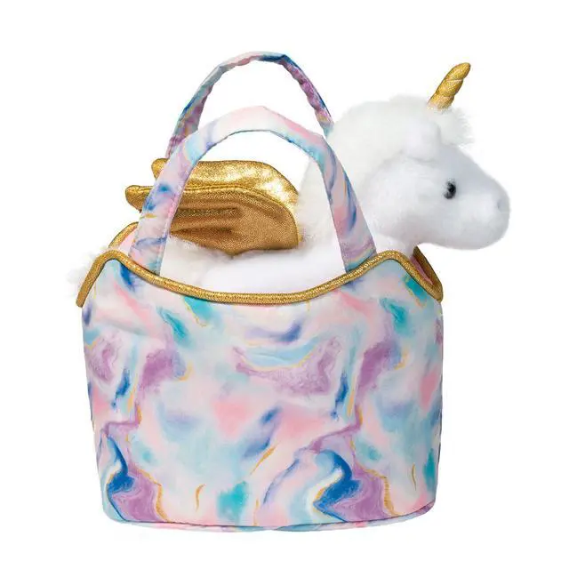 Alt view image 3 of 4 - Douglas Magic Swirl Sassy Sak Purse with Pegasus Plush Stuffed Animal Toy, 7"