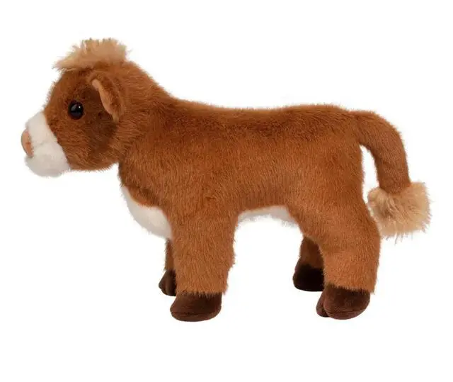 Alt view image 2 of 3 - Douglas Belle Jersey Cow Cuddly Farm Barnyard Animal Plush Stuffed Animal, 11"