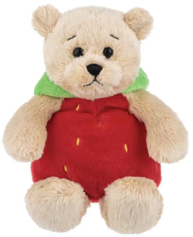 Alt view image 2 of 3 - Ganz Wee Bears Strawberry Costume Plush Stuffed Animal Toy, 7"