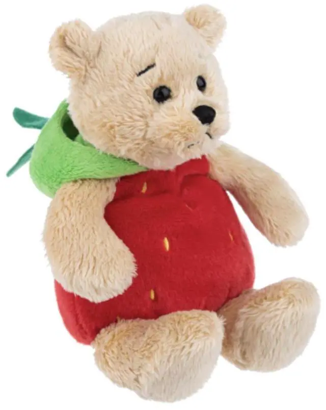 Alt view image 3 of 3 - Ganz Wee Bears Strawberry Costume Plush Stuffed Animal Toy, 7"