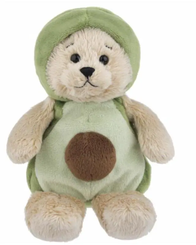 Main image of Ganz Wee Bears Avocado Costume Plush Stuffed Animal Toy, 7"