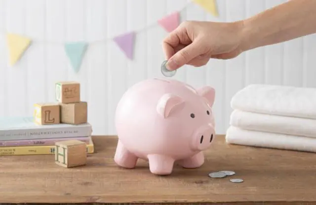 Alt view image 2 of 2 - Ganz Pink Pig Money Bank, 6-inch Length, White, BG4660