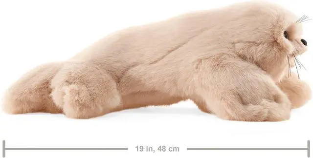 Alt view image 2 of 4 - Folkmanis Harp Seal Pup Hand Puppet