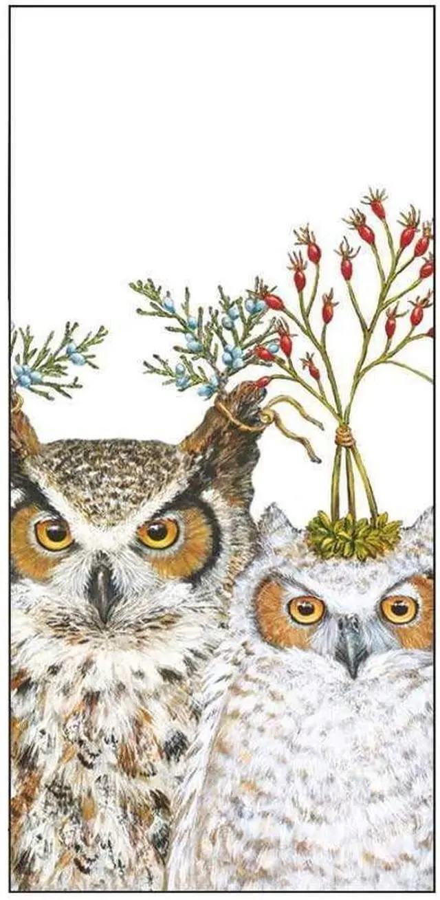 Main image of Paperproducts Design Holiday Hoot Guest Towel, Vicki Sawyer, 15