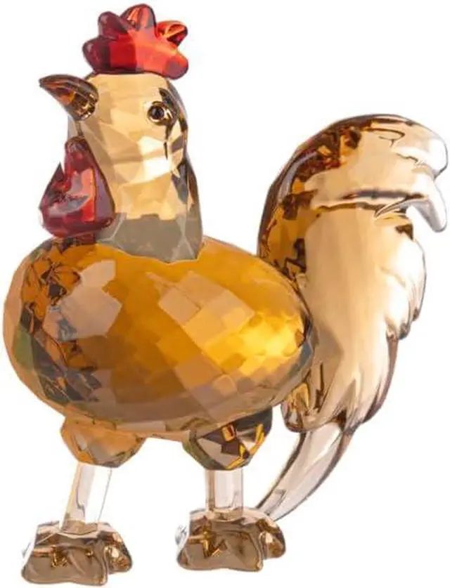 Alt view image 2 of 3 - Ganz Crystal Expressions Decorative Rooster Figurine, Faceted Design, 3.5" high