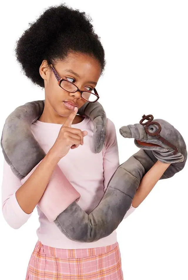 Alt view image 4 of 4 - Folkmanis Bookworm Hand Puppet