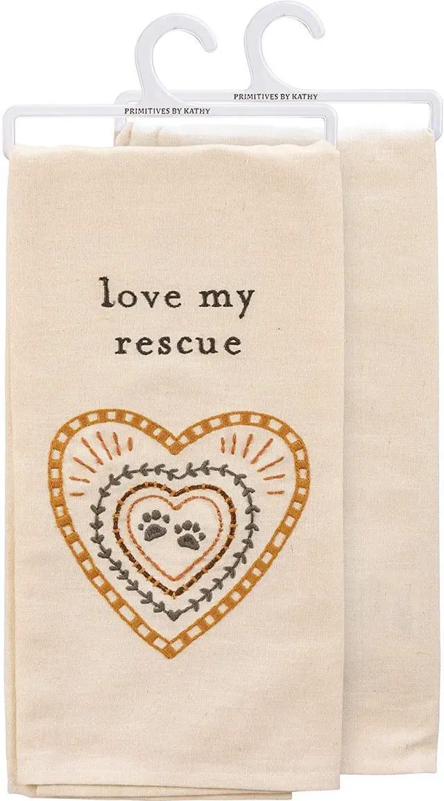 Main image of Primitives by Kathy 113169 Kitchen Towel Love My Rescue