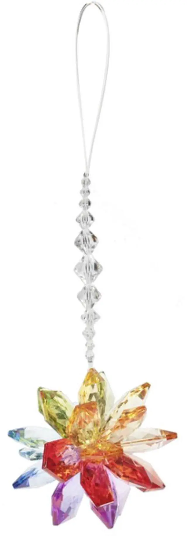 Alt view image 2 of 3 - Crystal Expressions Ganz Rainbow Starburst Ornament, ACRY-247, 7" long