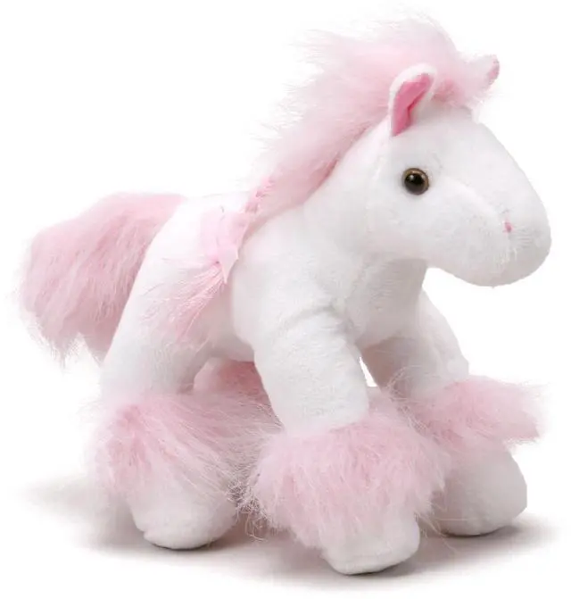 Main image of Unipak 2833HPK 7" Gibbles White and Pink Horse Plush Stuffed Animal Toy