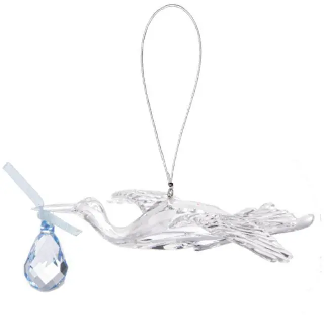 Alt view image 2 of 3 - Crystal Expressions Ganz Blue Stork Ornament Ornament , ACRY-1167