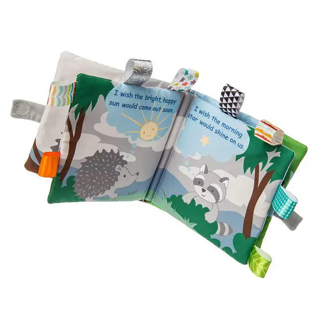 Alt view image 2 of 3 - Mary Meyer Taggies Soft Cloth Book with Crinkle & Squeaker, 6" Heather Hedgehog
