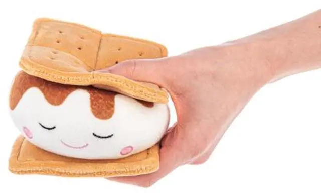 Alt view image 2 of 2 - Ganz Squishy Squad Yummies S'Mores Plush Stuffed Animal Slow Rise, 6" Wide