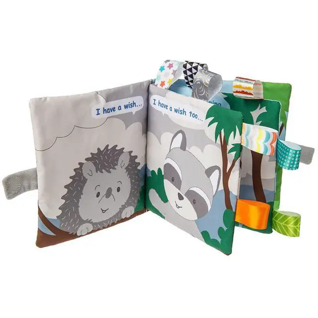 Alt view image 3 of 3 - Mary Meyer Taggies Soft Cloth Book with Crinkle & Squeaker, 6" Heather Hedgehog
