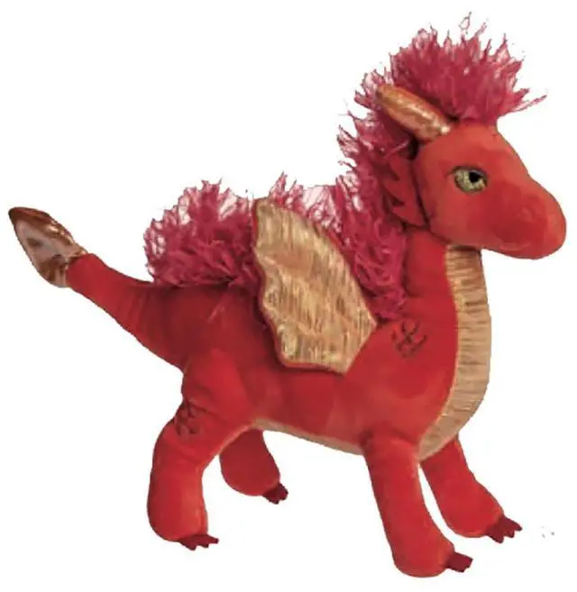 Main image of Mary Meyer Stuffed Animal Soft Toy Sparkler Dragon, 7-Inches (Red)
