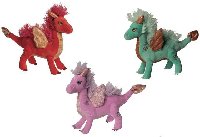 Alt view image 2 of 2 - Mary Meyer Stuffed Animal Soft Toy Sparkler Dragon, 7-Inches (Red)