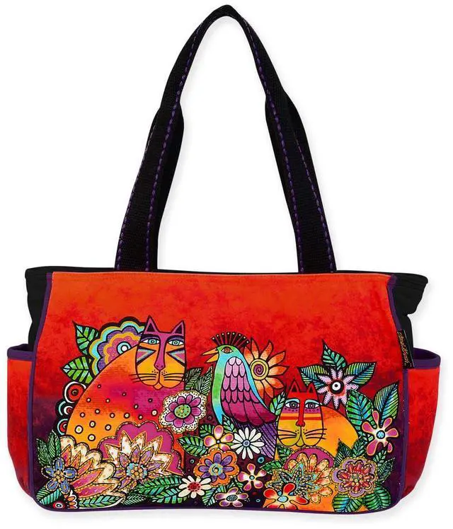 Main image of Sun'N'Sand Laurel Burch Large Chant D'Oiseau Medium Tote Bag, 15" x 4" x 10"