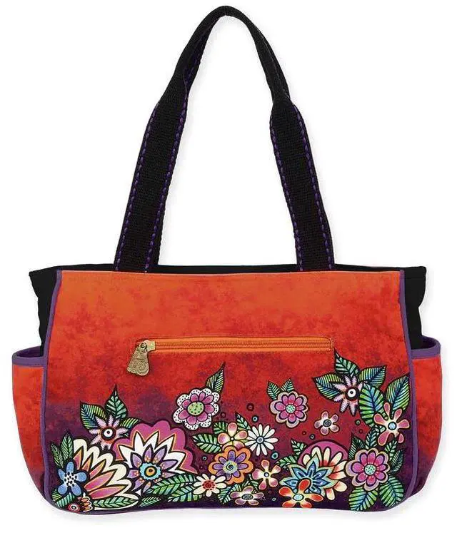 Alt view image 2 of 3 - Sun'N'Sand Laurel Burch Large Chant D'Oiseau Medium Tote Bag, 15" x 4" x 10"