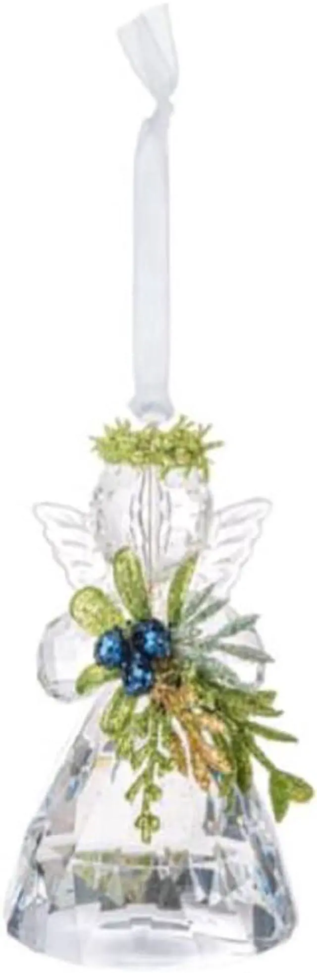 Main image of Ganz Mistletoe Angel Christmas Tree Ornament Acrylic, 3.5 Inch