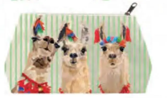 Main image of Paperproducts Design Llama Amigos Cotton Cosmetic Bag (Large)