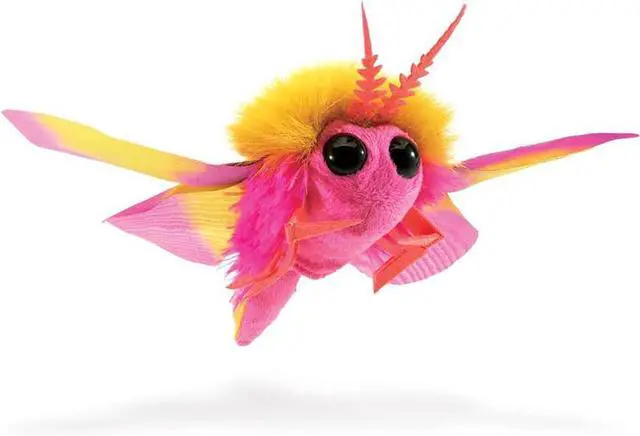 Alt view image 3 of 4 - Folkmanis Mini Rosy Maple Moth Finger Puppet