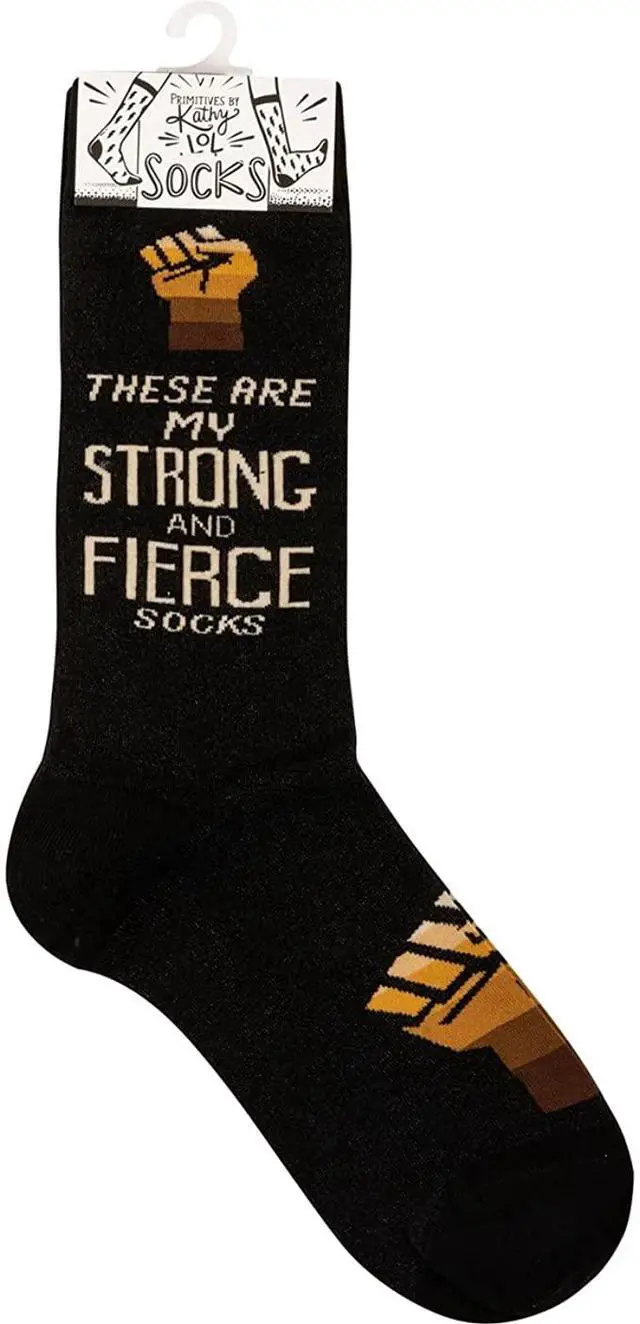 Alt view image 4 of 4 - Primitives by Kathy 113099 These are My Strong and Fierce Socks