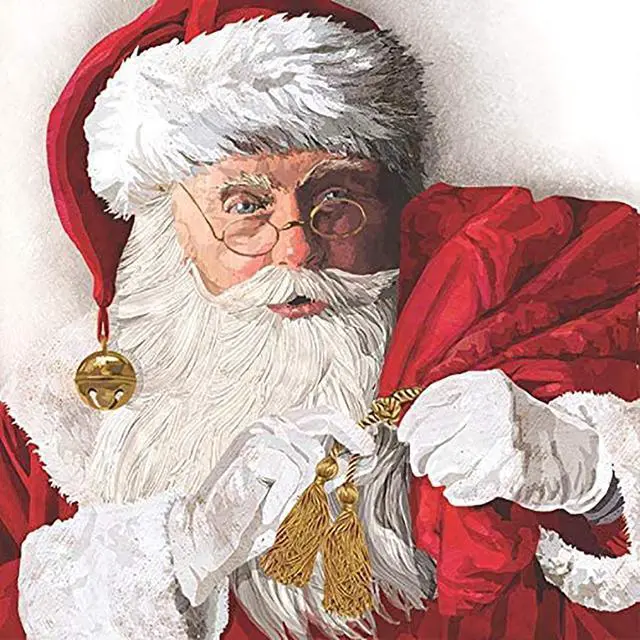 Main image of PaperProducts Design St. Nick Beverage Napkin, 20 CT