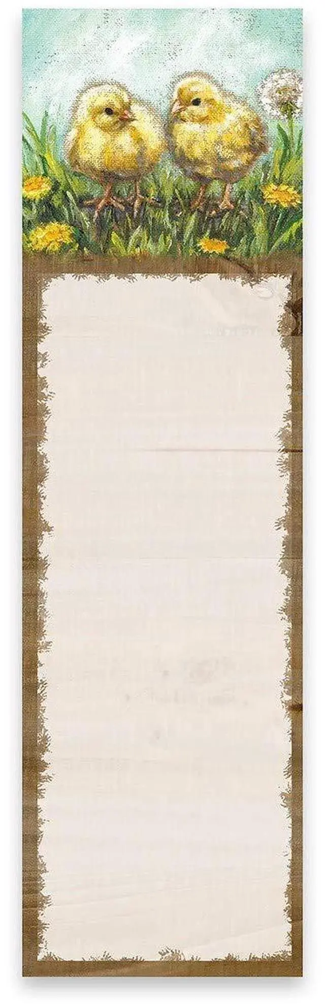 Main image of Primitives by Kathy 109180 Chicks Magnetic List Notepad, 9-inch