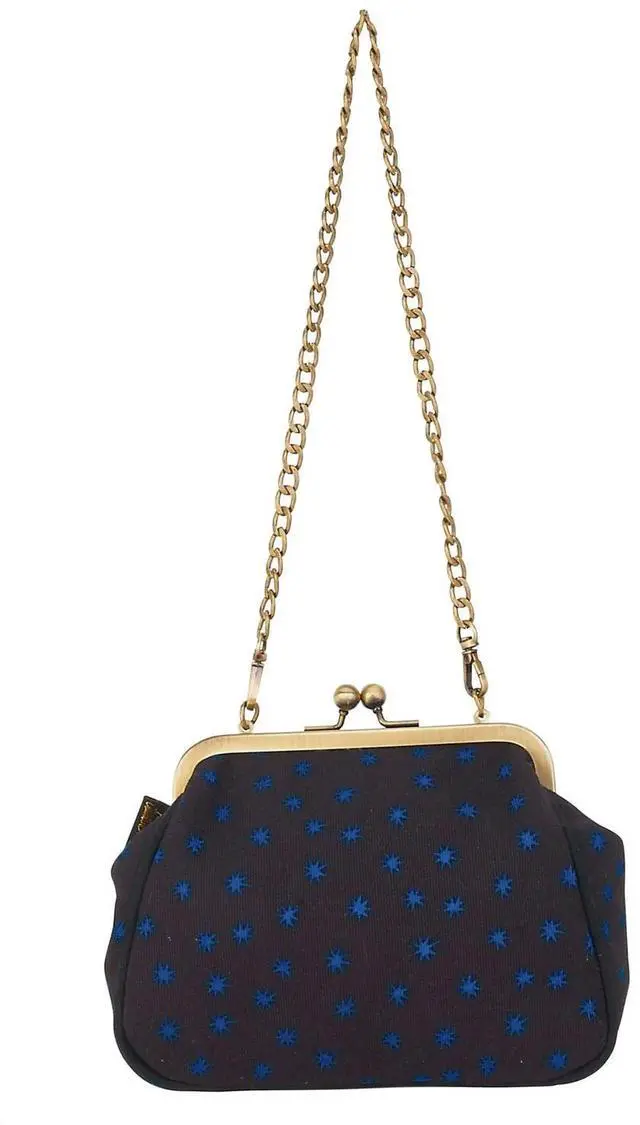 Alt view image 3 of 4 - Laurel Burch Moonside Cat Clasp Purse with Shoulder Strap, 6 x 2.5 x 6