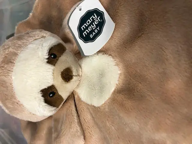 Alt view image 2 of 3 - Mary Meyer Baby Sloth Small Security Blanket, 11.5" x 11.5"