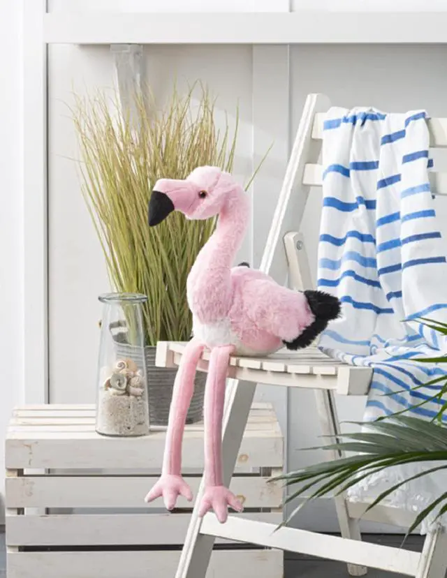 Alt view image 3 of 3 - Ganz Heritage Seaside Flamingo, Pink, 11-inch Height