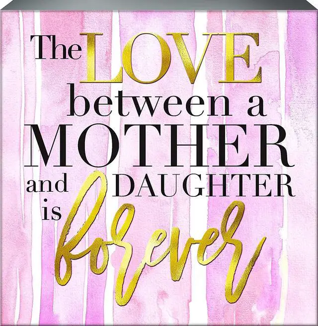 Main image of Spoontiques Love Between Mother and Daughter is Forever Box Sign, 6" x 6"