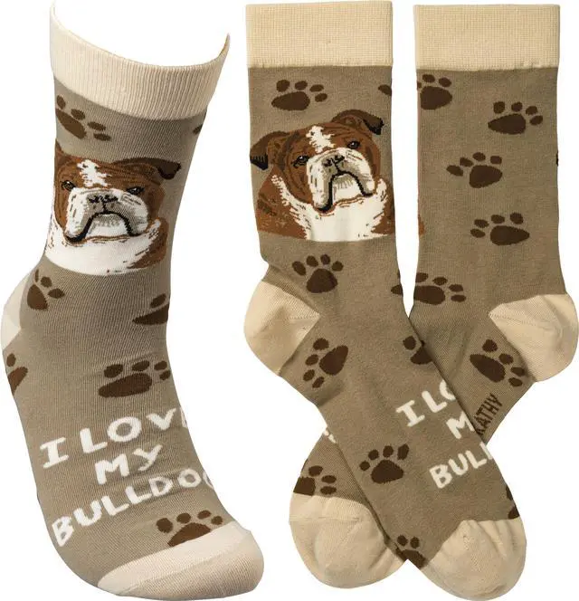 Main image of Primitives By Kathy Socks - I Love My Bulldog