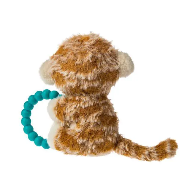 Alt view image 2 of 4 - Mary Meyer Soft Baby Rattle with Soothing Teether Ring, 6-Inches, Afrique Monkey
