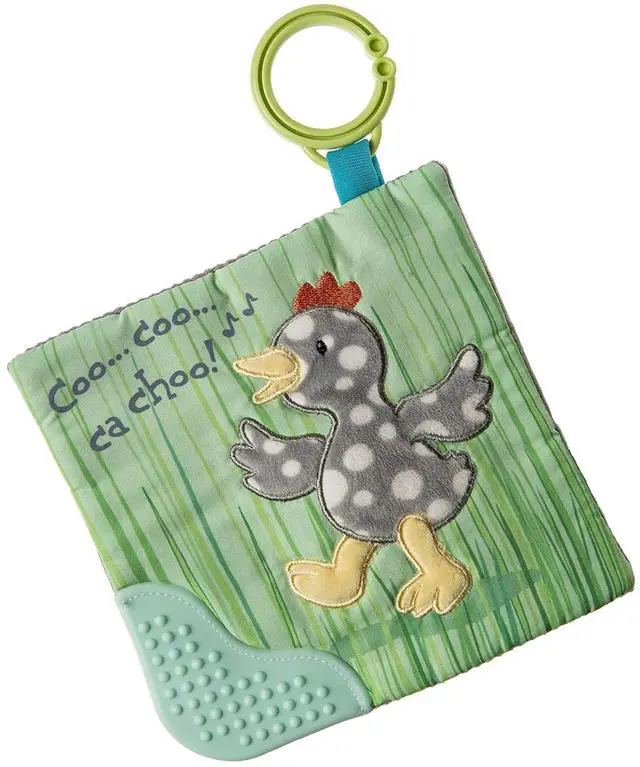 Main image of Mary Meyer Crinkle Teether Toy with Baby Paper and Squeaker, 6 x 6-Inches, Rocky Chicken