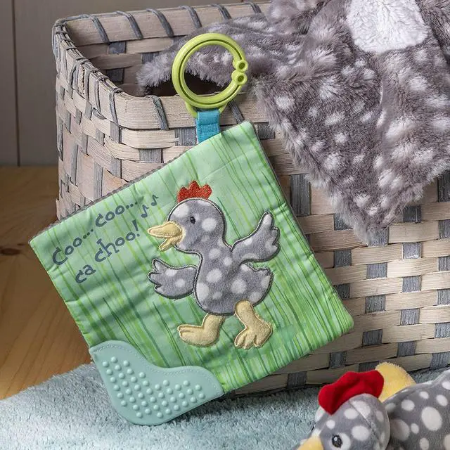 Alt view image 3 of 3 - Mary Meyer Crinkle Teether Toy with Baby Paper and Squeaker, 6 x 6-Inches, Rocky Chicken