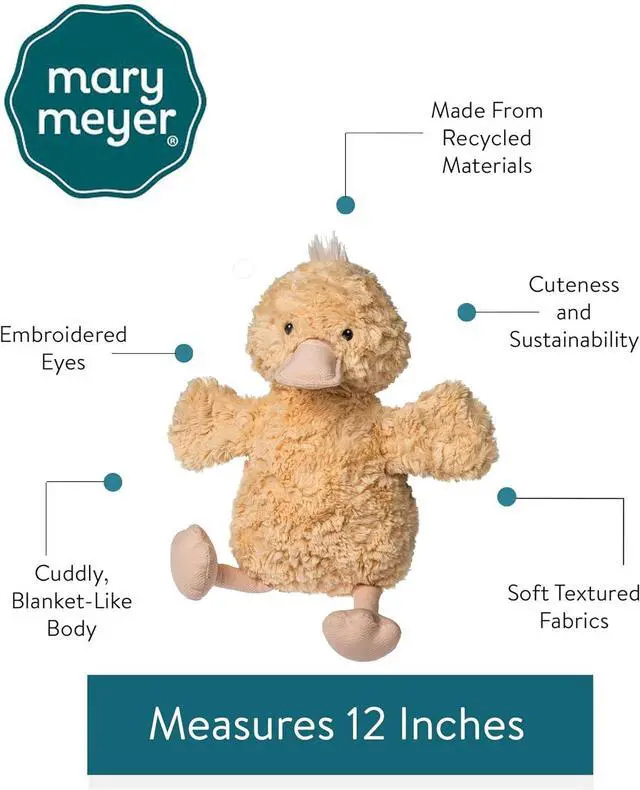 Alt view image 4 of 4 - Mary Meyer Stuffed Animal Again Friends Plush Soft Toy, 12-Inches, Duck