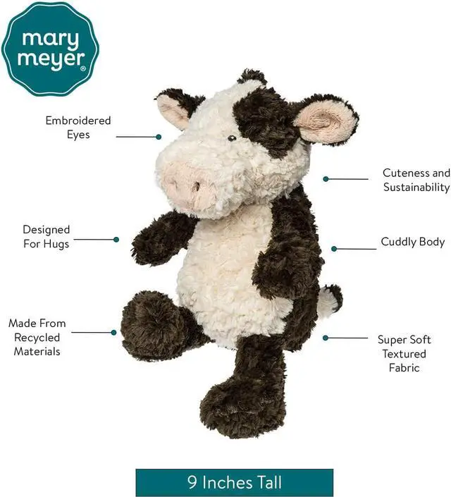 Alt view image 3 of 3 - Mary Meyer Stuffed Animal Again Friends Plush Soft Toy, 12-Inches, Cow