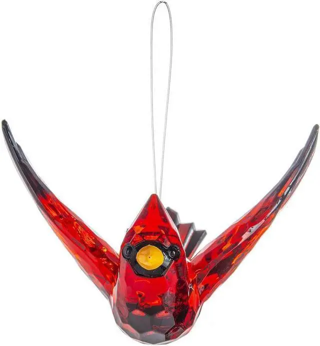 Alt view image 4 of 4 - Ganz ACRY-743 Radiant Cardinal Ornament with Charm, 5-inch Length