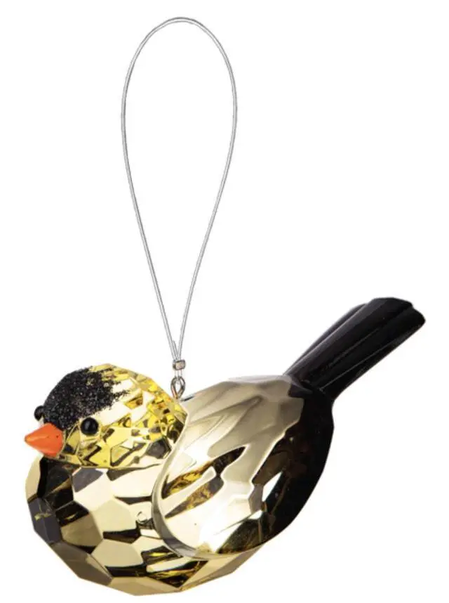 Main image of Ganz Crystal Expressions Acrylic Gold Finch Bird Ornament, 3 1/4 inches