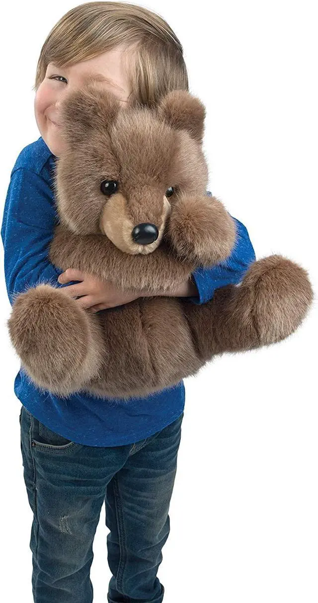 Alt view image 2 of 2 - Douglas Lincoln Brown Bear Cub Plush Stuffed Animal, 14" sitting