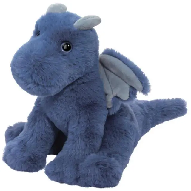 Main image of Douglas Cuddle Toys Indie Blue Dragon Soft Plush Stuffed Animal, 9"