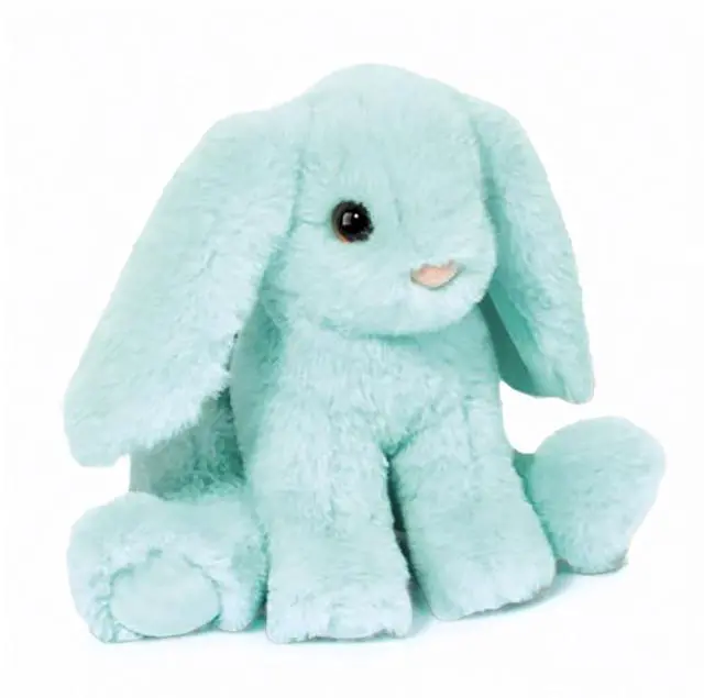 Main image of Douglas Toy Bright Colors Mini Bunny Soft Plush Stuffed Animal, Aqua Blue, 6 in