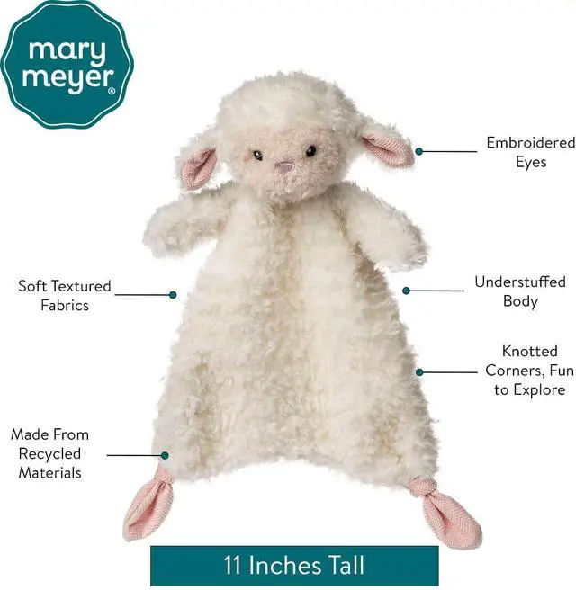 Alt view image 2 of 3 - Mary Meyer Lovey for Babies Again Friends Soft Snuggle Toy, 11-Inches, Lamb