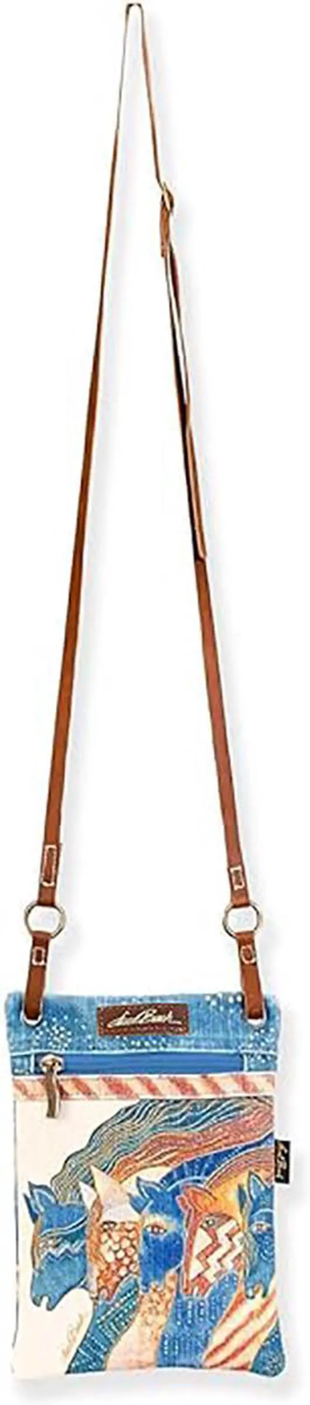 Main image of Laurel Burch Sky Mares Small Crossbody Shoulder Bag Purse, 7" x 9"