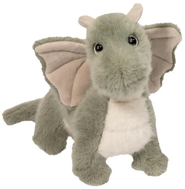 Main image of Douglas Toys Dustin Pale Green Dragon Plush Stuffed Animal, 9.5"