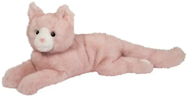 Main image of Douglas Plush Cherry the Pink Cat Stuffed Animal, 19"