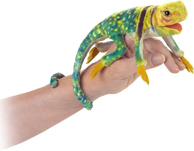 Main image of Folkmanis Mini Collared Lizard Finger Puppet