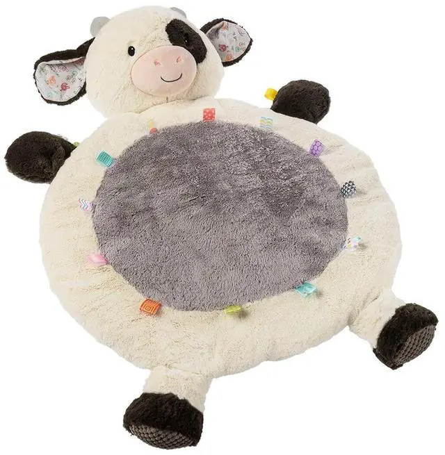 Main image of Taggies Buttercup Cow Baby Mat with Sensory Tags, 31 x 23-Inches, Buttercup Cow