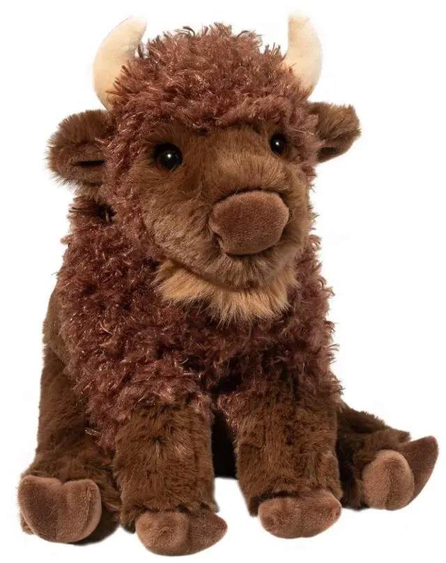 Main image of Douglas Buffie Soft Buffalo Plush Stuffed Animal, 11" long
